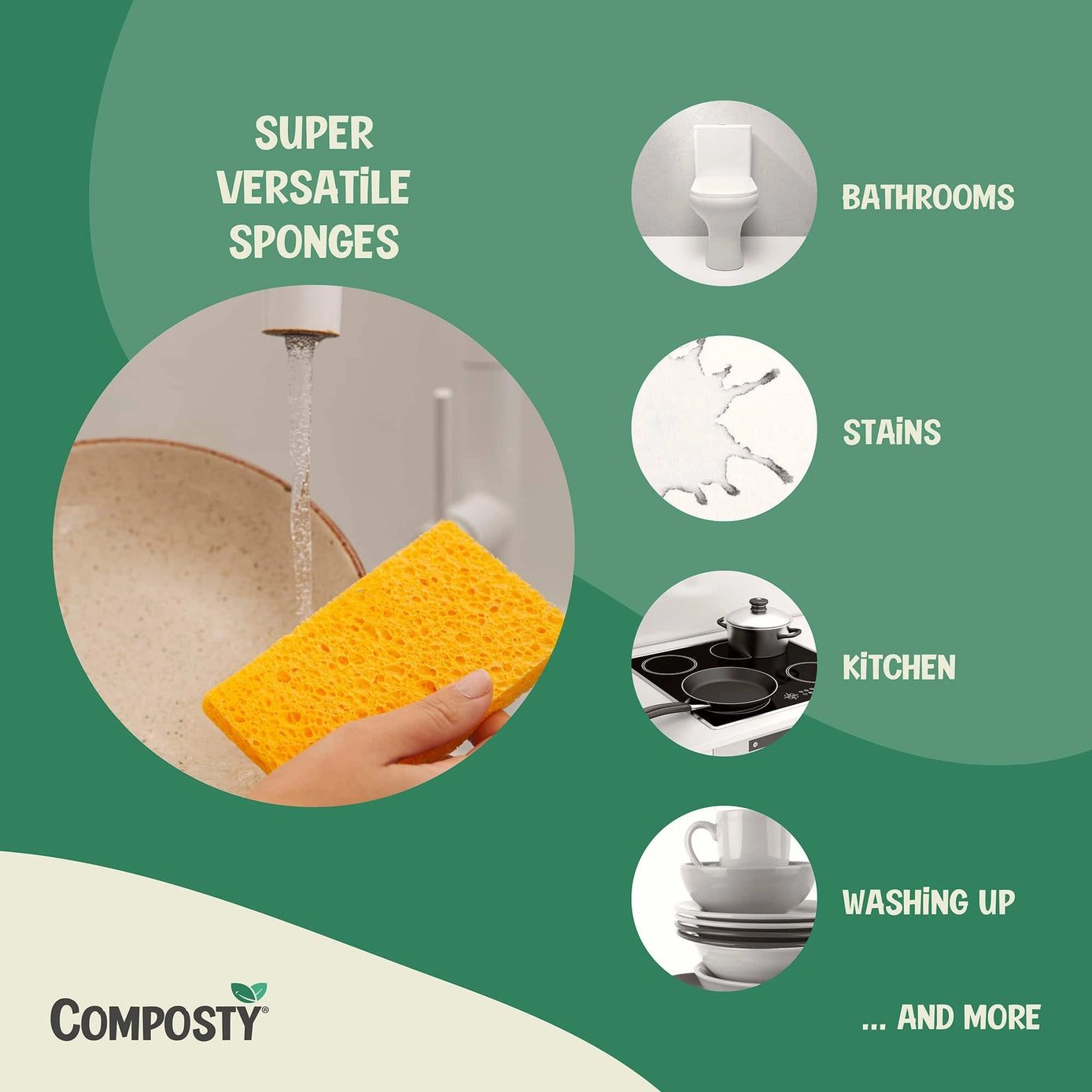 Composty® | Magiske 'Pop-Up' svampe | 6 Multipack