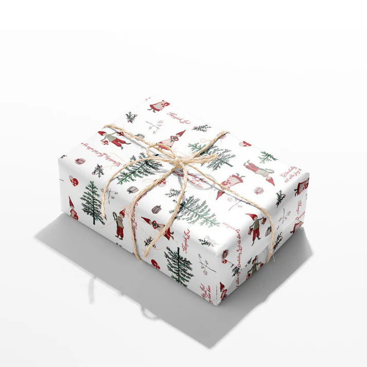 Gavepapir med nisser - 10 meter