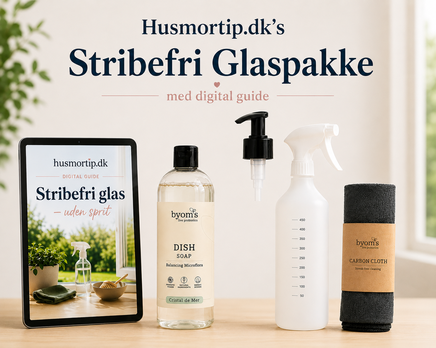Husmortip´s Stribefri Glaspakke med guide