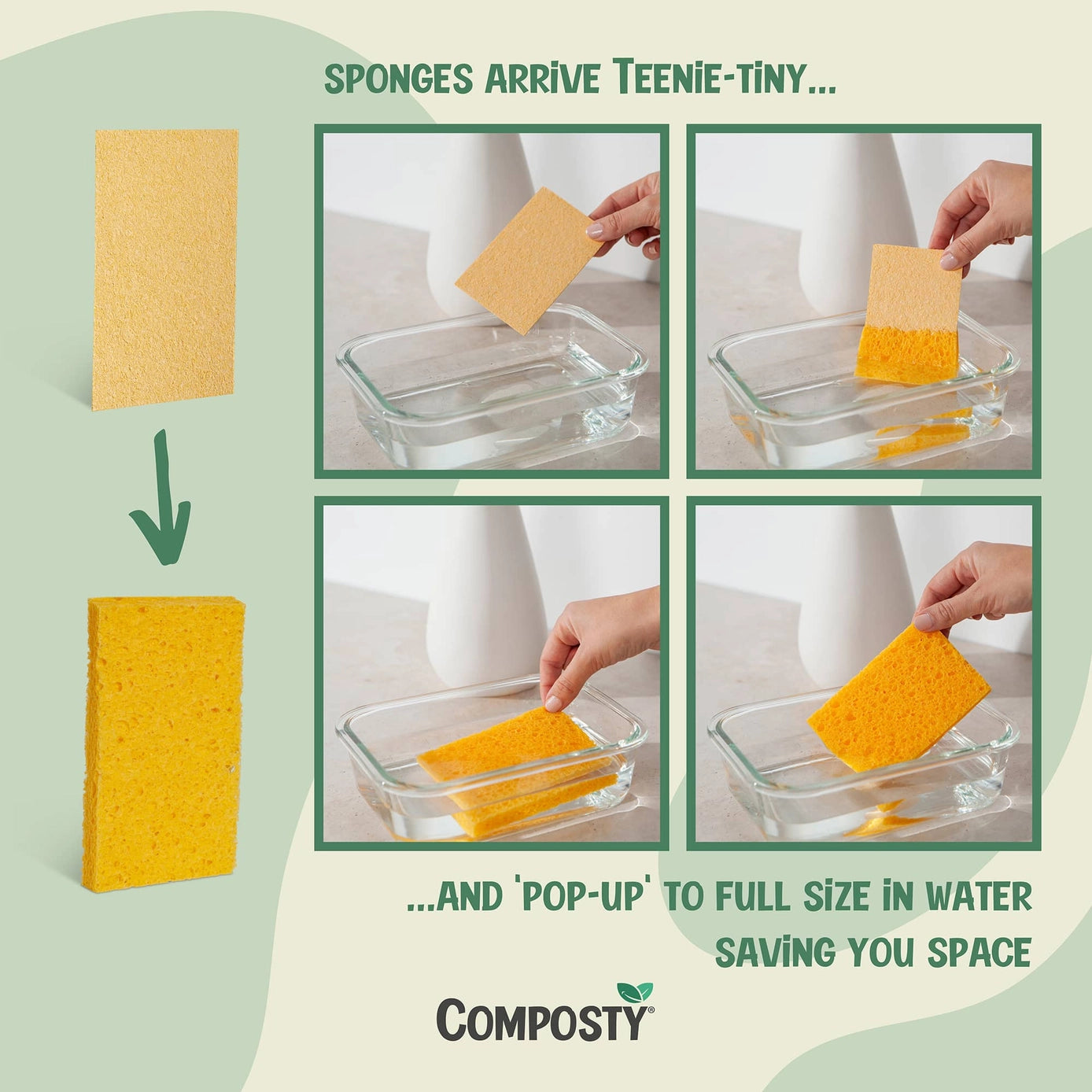 Composty® | Magiske 'Pop-Up' svampe | 6 Multipack