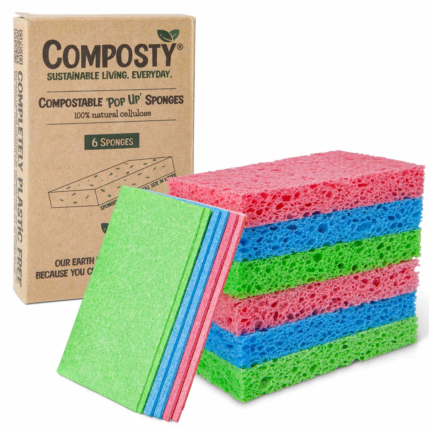 Composty® | Magiske 'Pop-Up' svampe | 6 Multipack