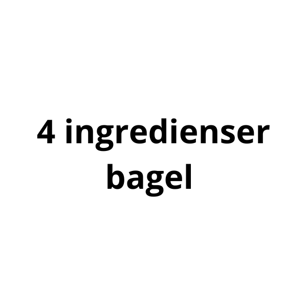 Videoguide - 4 ingrediens bagel opskrift