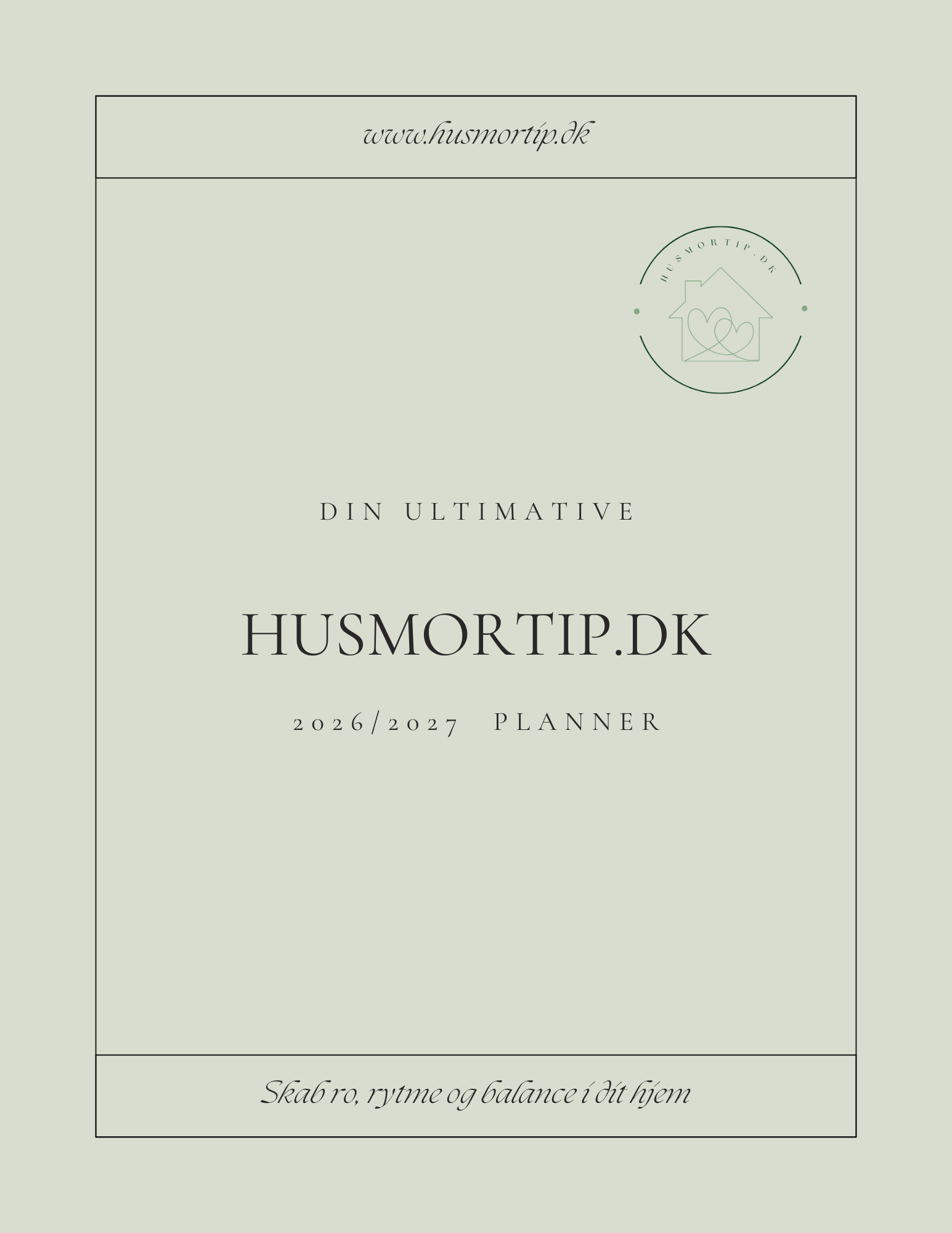 Husmortip.dk 2026/2027 digitale planner (eller print)