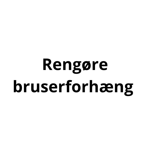 Videoguides - Rengøre bruserforhæng