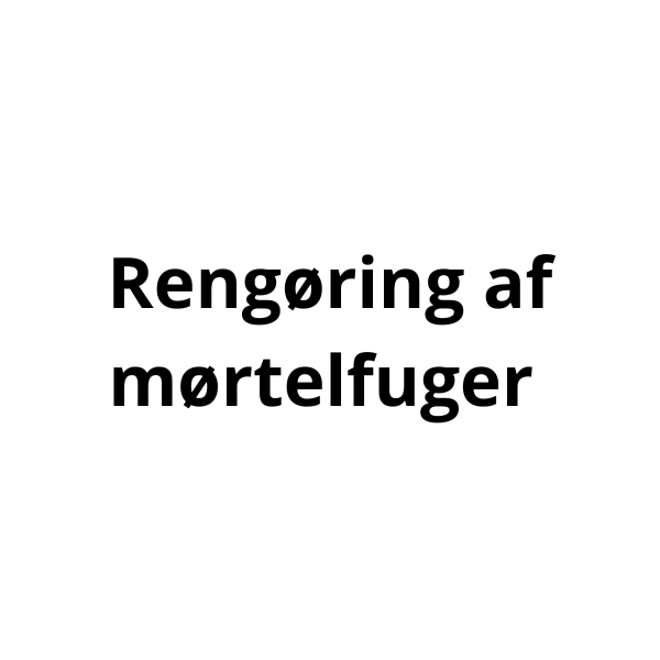 Videoguide - rengøring mørtelfuger