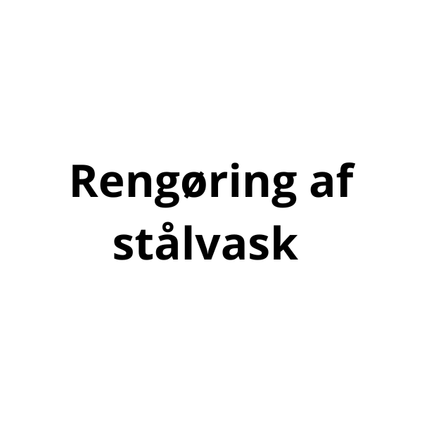 Videoguide - Rengøring af stålvask