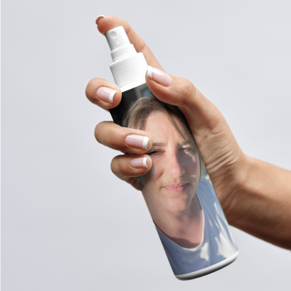 Stribefri glas spray