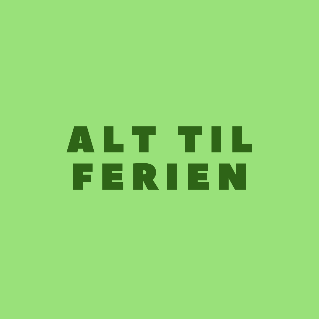 Alt til ferien