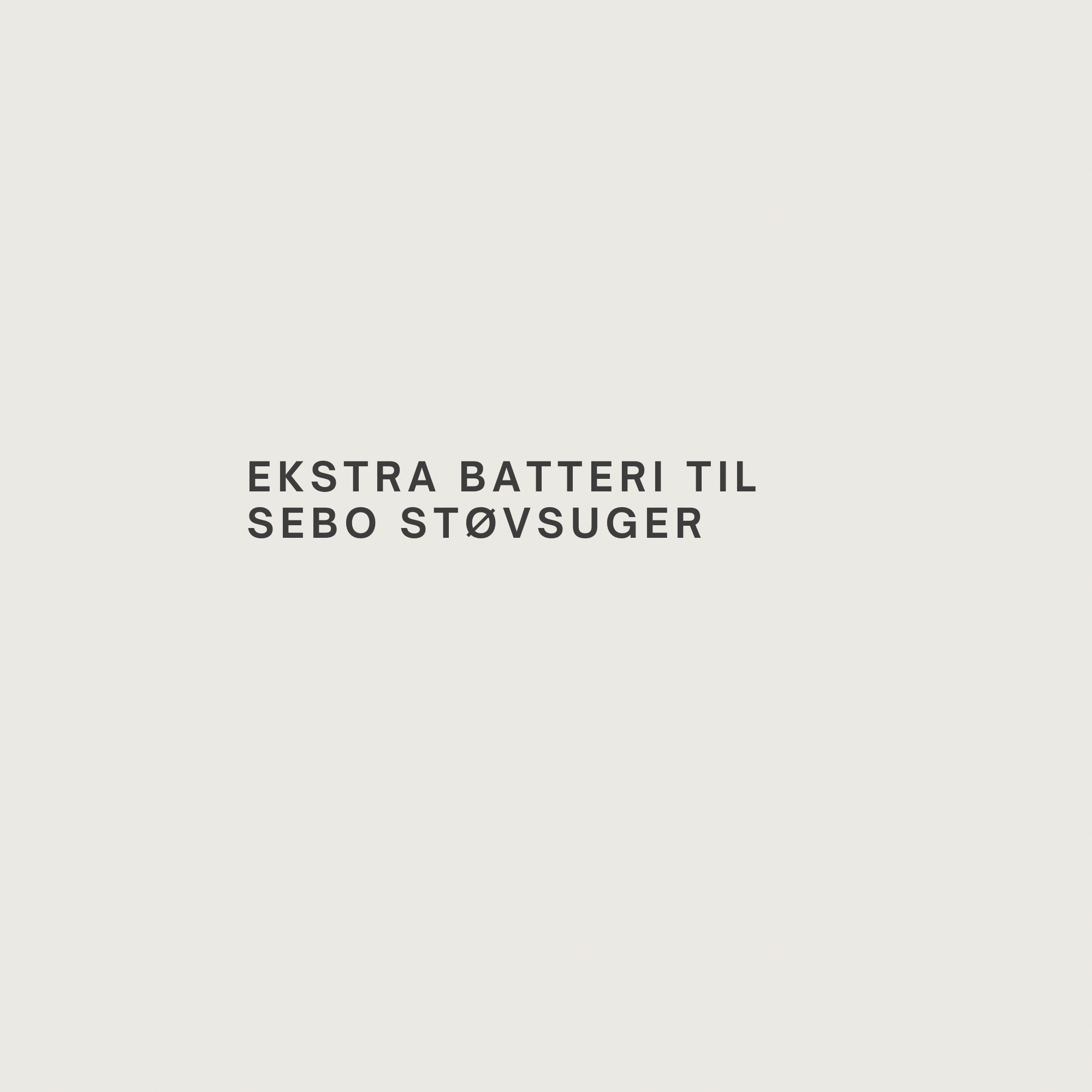 Ekstra batteri