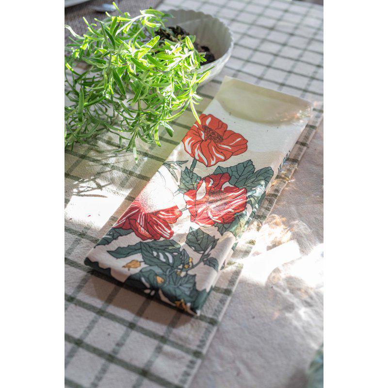 Blomstret viskestykke