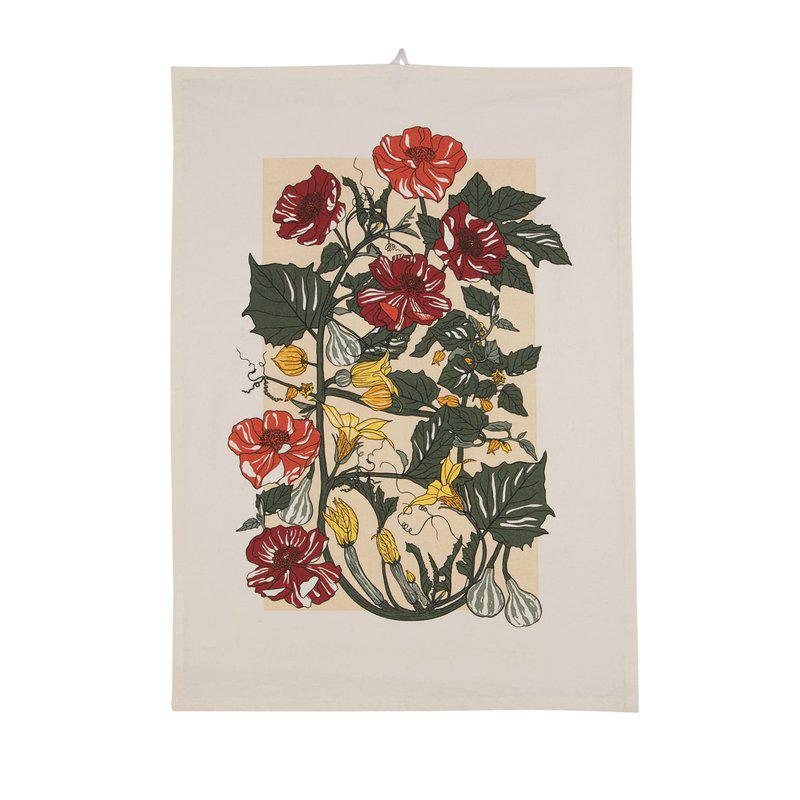 Blomstret viskestykke