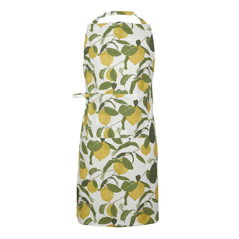 Forklæde med citronprint