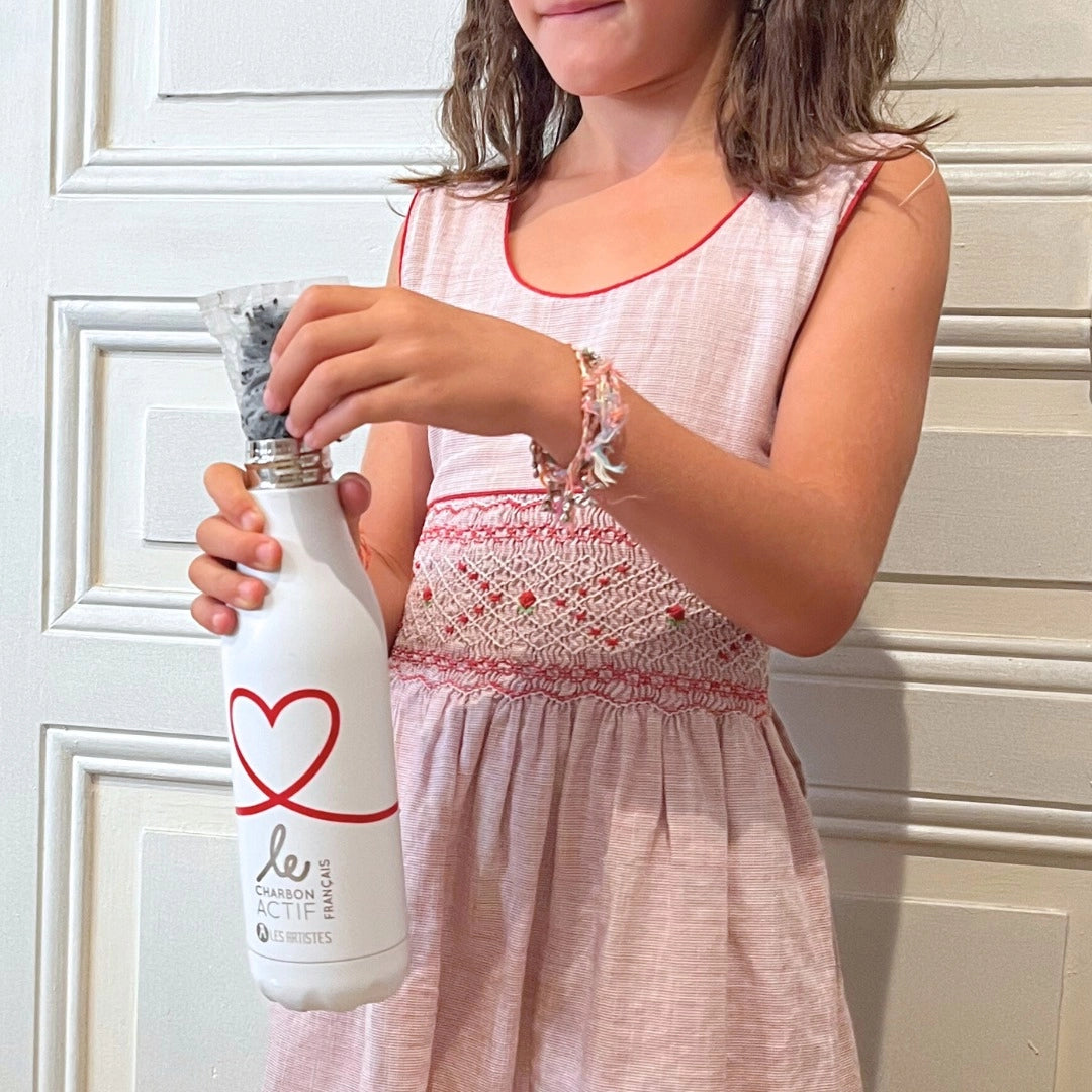 Vandflaske-filtre med aktivt vegetabilsk kul